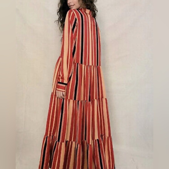 NWOT Free People Medina Striped Maxi Dress - Picture 14 of 16